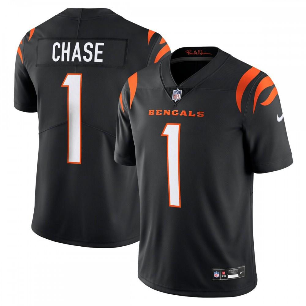 Ja'Marr Chase Cincinnati Bengals Nike Vapor Untouchable Limited Jersey - Black-Profan Arena